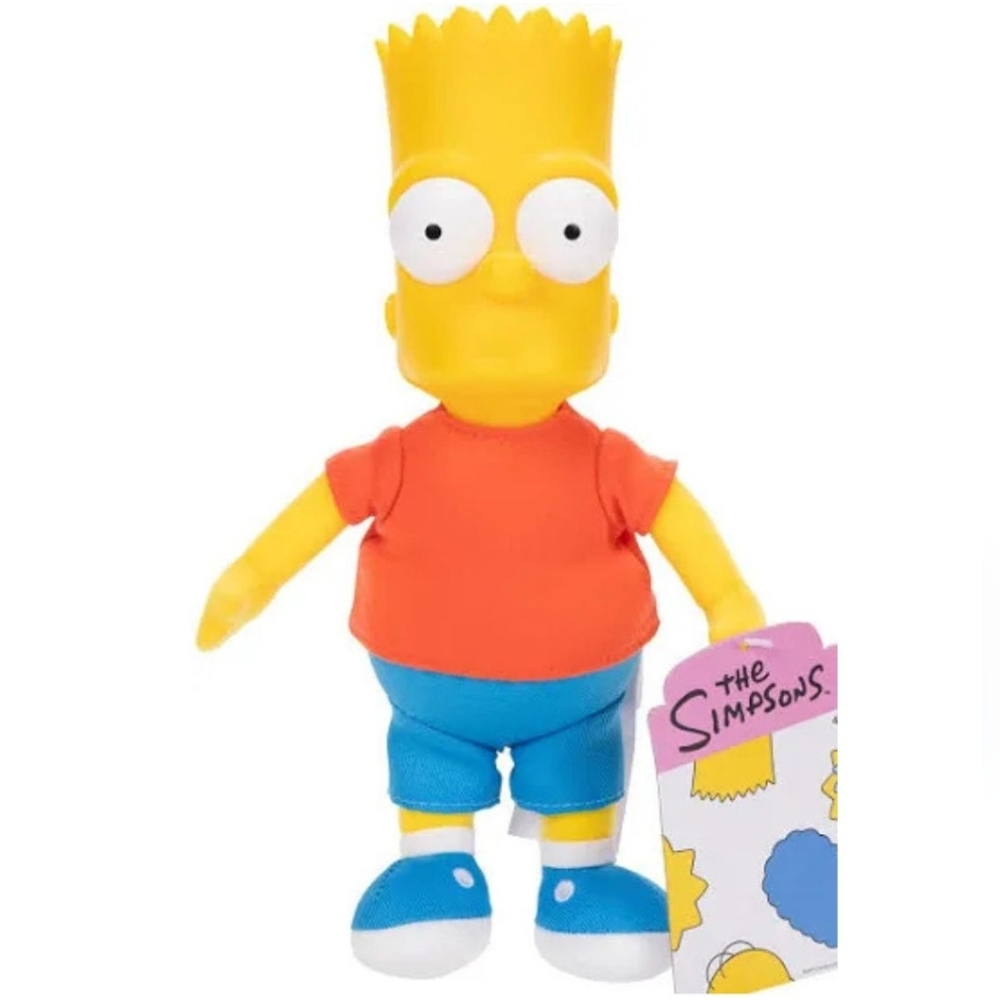 Bart Simpson Jakks Pacific The Simpsons Stuffed Animal Plush Toy Brand New